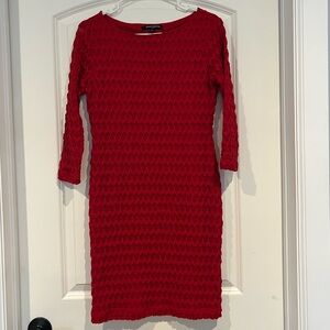 sharahano Red Textured Dress size 6